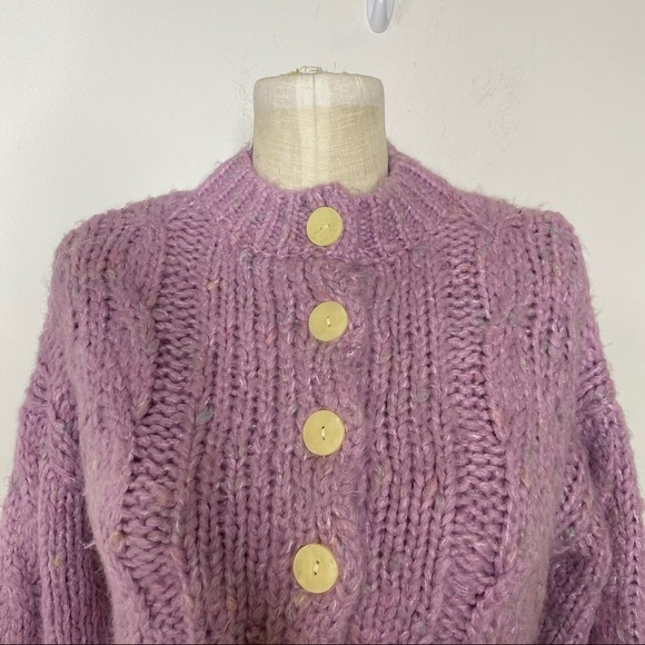 UO Cameron Cable Knit Cardigan - Picture 6 of 8